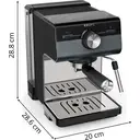 Krups Authentic+ C40 XP384G - Pistonmachine - Inclusief melkopschuimer - Stijlvol design - Compact - Geschikt voor espresso en latte image 2