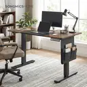 Ochama x SONGMICS Electric Standing Desk, Height Adjustable Desk, 140.1 x 60.1 cm, 4 Memory Heights, Rustic Brown image 2