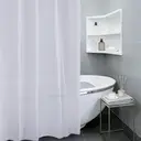 MEROPE Rideau de douche en PEVA blanc translucide - 180 x 180 cm image 4