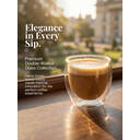 Ju7cer Glass Cup Tea Glasses Drinking Glasses Coffee Glass 220ml 1pc image 0