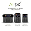 Tower AirX 5 L Digital Single Basket Air Fryer, 1500 W, Grey, AI and Vortx Technology, 6 Presets, T17166 image 6