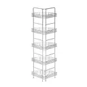 Maison by Premier 5 Tier Chrome Corner Storage Rack image 1