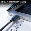 toocki USB C to USB C Cable,6.6ft 240W C to C Cable Fast Charging Type C Charger Fast Charging USBC to USBC Cable for iPhone 17 16 15 Pro Max iPad MacBook Pro Samsung S25 image 5