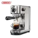HiBREW H10B 20Bar Semi Automatic Espresso Coffee Cappuccino Machine Temperature Adjustable Cold/Hot Super Slim Coffee Maker - Stainless Steel image 1