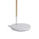 Interiors by Premier Floor Lamp Bryant Wood & Metal White H:150cm image 1