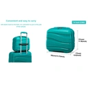 2-Piece Travel Suitcase Set with Matching Storage Case, Lightweight PP Hard Shell Luggage with Spinner Wheels & TSA Lock, Durable Multi-Size Travel Set (Turquoise) image 1