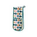 Dexam Double Oven Glove Retro Spot 100% Cotton Cotton Teal/Peach image 0