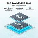 DOOGEE Tab E3 Android 15 AI Tablet, 32 GB + 256 GB/2 TB, 11 Zoll FHD+ & 90 Hz, Helio G100 Gemini AI Gaming Tablet, 8800 mAh Akku, 7,5 mm ultradünnes Metallgehäuse, Dual-SIM-Slots, 5G, WLAN, GPS, Bluetooth 5.2, Gesichtserkennung, Blau image 4