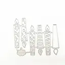 Candles Die Cut for Card Making, Scrapbooking Die-Cuts, Metal Cutting Dies Congratulations Die Cuts Happy Birthday Embossing Stencils Template for DIY Scrap-Booking Decor Wedding Blessing Card image 0