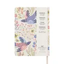 JUBILUU Carnet ligné A5 à couverture rigide en tissu floral 96 pages - Spring Birds image 6