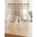 Ju7cer Glass CupTea Glasses Drinking Glasses Coffee Glass Straw2 260ml 2pcs image 3