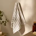 Yard Hand Towel Hebden Narrow Stripe Mole 50x100cm image 0