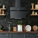 Ciarra Convection Headless Slanted Hood, Matte Black Glass 60CM, Writable, App/Wi-Fi Control, A+++ image 3