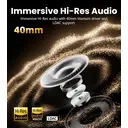 Edifier ES850NB Active Noise Cancelling Headphones, Over-Ear Bluetooth Headset, 92H Playtime, Wired & Wireless Hi-Res Audio Certified, Fast Charging Clear Calls for Home Office Travel image 7