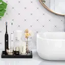 JORDAN&JUDY 2-Pack Gray Silicone Tray, Soft Material, Essential Bathroom Organizer image 4