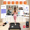 Slimme Walking Pad voor thuis met 3°/6°/9° hellingsverstelling, multifunctioneel LED-display, stille DC-motor, fitnessloopband voor lichte training image 8