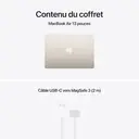 Apple MacBook Air 13 pouces, puce M5, CPU 10 cœurs, GPU 8 cœurs, 16 Go de RAM, SSD 512 Go, Lumière stellaire image 1