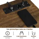 WOLTU Mobiler Aktenschrank, Metallaufbewahrung mit Rollen, Steckdosen und USB-Anschlüsse, 3-Schubladen-Organizer für Büro und Zuhause, 80x40x66 cm, ASK07hov image 5
