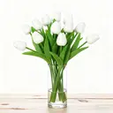 Wei's Moment 7Pcs Artificial Tulips Flowers
Fake Flowers Latex Tulips Real Touch for Party Home Wedding Decoration and DIY Decor, Multicolor White image 3