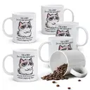 Alphynix 1 Mug céramique blanc 33cl avec un Grumpy Cat et prière spirituelle pour la patience, cadeau parfait pour rester calme pendant les fêtes,Le cadeau de la saint-valentin, cadeau d’anniversaire image 0