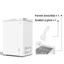 CHiQ JR99DWE Congélateur 99 L, congélation 4 étoiles, silencieux, classe énergétique E - Blanc image 3