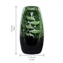 JU7CER Porte-encens classique vert à émail changeant image 2