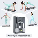 Capelli Sport Table de reformateur multifonctionnelle pour entraînement du tronc, salle de sport à domicile portable et pliable image 1