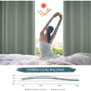 PONY DANCE Rideaux occultants à œillets, L 52 x H 84 pouces, 1 panneau, vert sauge image 3