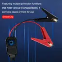 EAFC 2000A Car Jump Starter with 10000mAh Battery, Portable Emergency Power Supply for Gas and Diesel Vehicles (Up to 6.0L Gas / 4.0L Diesel), 12V Auto Battery Booster with LED Flashlight & Safety Protection image 6