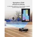 Eureka J12 Ultra Aspirateur robot avec fonction de lavage (Vidage automatique, Lavage et séchage), puissance d’aspiration de 5000 Pa, fonction de lavage rotative, double navigation LiDAR, évitement d’obstacles par IA 3D image 5