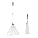 MADLAND The 15-tine leaf rake, when unfolded, measures 160 centimeters in length and 67 centimeters at its widest point image 0