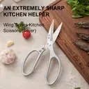 ZHANG XIAOQUAN Ciseaux de cuisine polyvalents à manche unique en acier inoxydable 40Cr13 image 8