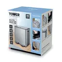 Tower Recycling Pedal Bin with Two Compartments 40L - Stainless Steel image 7