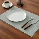 Sets de Sets de Table Vert Menthe Résistants à la Chaleur et Antidérapants pour Table à Manger, Lavables et Durables en PVC Tissé, Lot de 4 image 6