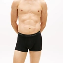 Tommy Hilfiger Boxers Homme Trunk - Lot de 3 - Gris Chiné/Noir/Blanc - Taille XL image 3