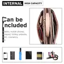 Miss Lulu Suede PU Leather Shoulder Bag, Top Handle Crossbody Purse, Elegant Saddle Handbag for Work Wedding Evening Daily pink image 5