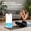 Sparoma ADL-26 Balance Connectée Bluetooth, suivi avec application, multi-utilisateur, 2×AAA piles requises,180 kg max - Bleu image 6