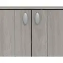 Galano Hansel 12 Pairs Cabinet – 2 Door Storage Unit, Modern Organizer for Hallway – Warm Grey Oak image 7