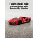Voiture miniature Lamborghini Lightning Red 1:36, Portes ouvrantes, Action à recul, Jouet en fonte d'alliage métallique durable pour adolescents et adultes image 2