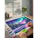 JU7CER Adult 5D Full Drill Diamond Painting Kit - Large Aurora Round Diamond DIY Craft for Beginners | 11.81×19.69 Inches (30×50cm) image 1