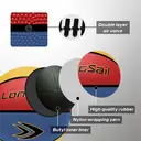 High-quality Rubber Basketball(29.5") Size7# Red/Yellow/Blue image 6
