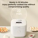 ochama 4L Rice Cooker, Smart Multifunctional, Quick Cooking for 3-4 People, Household Rice Cooker, Non-Stick Spherical Thickened Inner Pot, For Cooking Congee, Soup, Cake, Wood-Fired Rice image 2