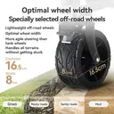 ochama Collapsible Compact Camping Wagon 200L Black, Extra Large & High Capacity, 400L Stackable Capacity, Dual Brake Off-Road Wheels, Space-Saving Storage, For Camping, Picnics, Vending & Moving image 4