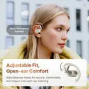 Edifier A6 Écouteurs ouverts Bluetooth 5.4, audio Hi-Res LDAC, appels clairs par IA, autonomie 40 h, IP55, blanc image 3