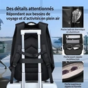 ochama Sac à Dos Sport TANK - Grande Capacité 35L, Ouverture à 180°, Pour Voyage d’Affaires, Randonnée, Gym, École, Sac pour Ordinateur, Noir image 5