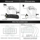 4 Colors 32W Twinkle Car Starlight Headliner Kit 600pcs*0.03in*13.1ft with APP&RF Remote, RGBW Fiber Optic Strands Star Roof Lights,4 Port Engine Sound Activated Ceiling Star Lights for Home/Car Decor image 6