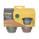 Vital Baby Nourish Store & Wean Pots 120ml 4 Pack Natural image 1