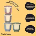 Vital Baby Nourish Store & Wean Pots 120ml 4 Pack Natural image 3
