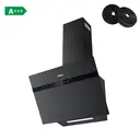 Ciarra Convection Headless Slanted Hood, Matte Black Glass 60CM, Writable, App/Wi-Fi Control, A+++ image 1
