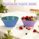 Home & Styling Large Salad Bowls, 4-Piece Set, Plastic, Compact & Portable image 1